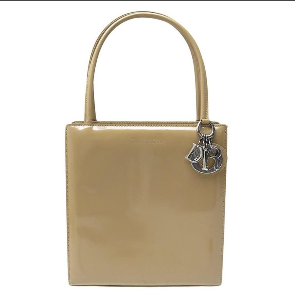CHRISTIAN DIOR- Authentic 🍀EUC! LADY DIOR!! Beige Top Handle Bag